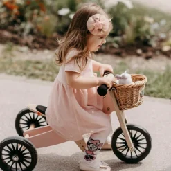 Kids Kinderfeets Tiny Tot Balance Bike Plus 2 in 2 - Pink