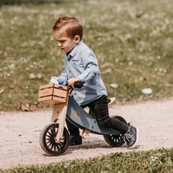 Kids Kinderfeets Summer Activities|Bikes And Accessories>Tiny Tote Plus - Slate Blue
