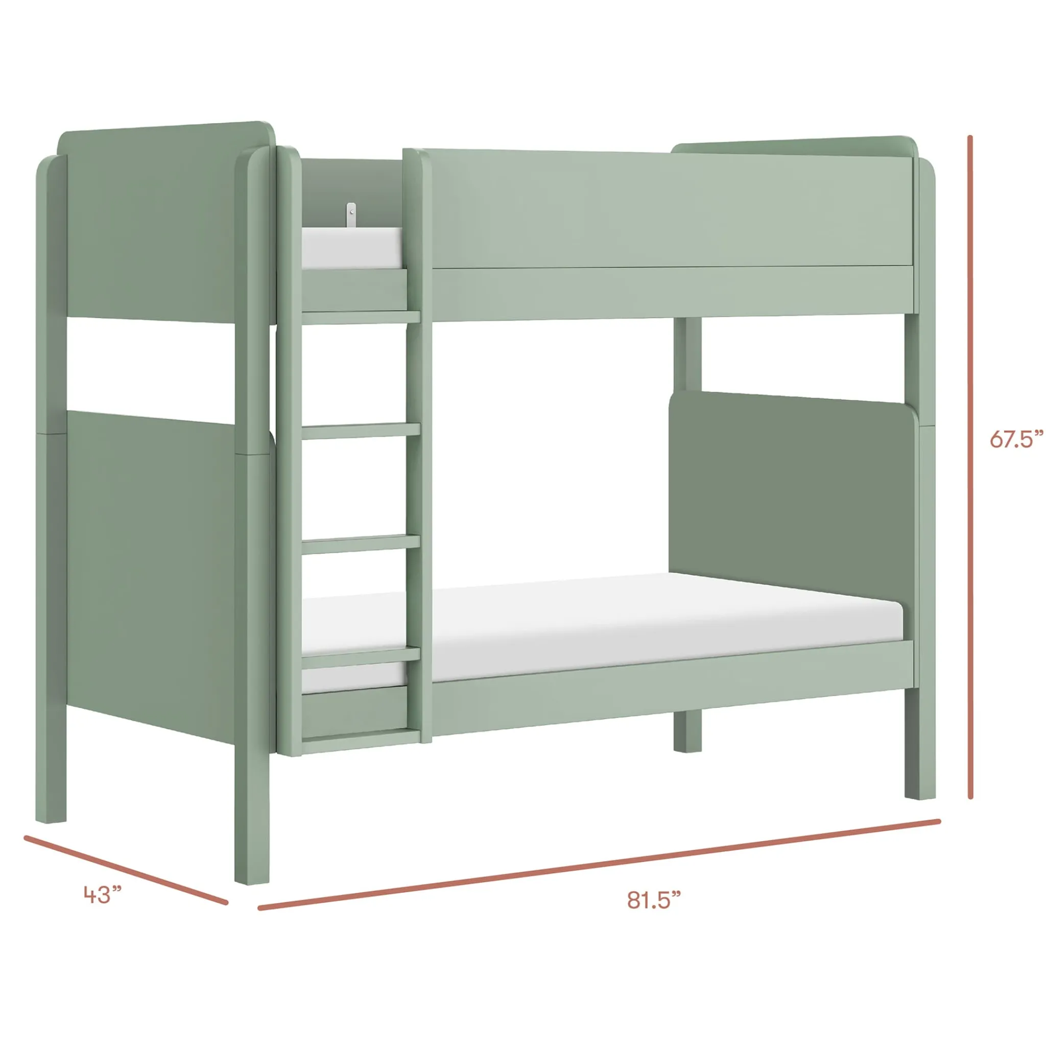 Babyletto TipToe Bunk Bed - Taupe