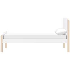 Babyletto TipToe Twin Bed - White and Washed Natural