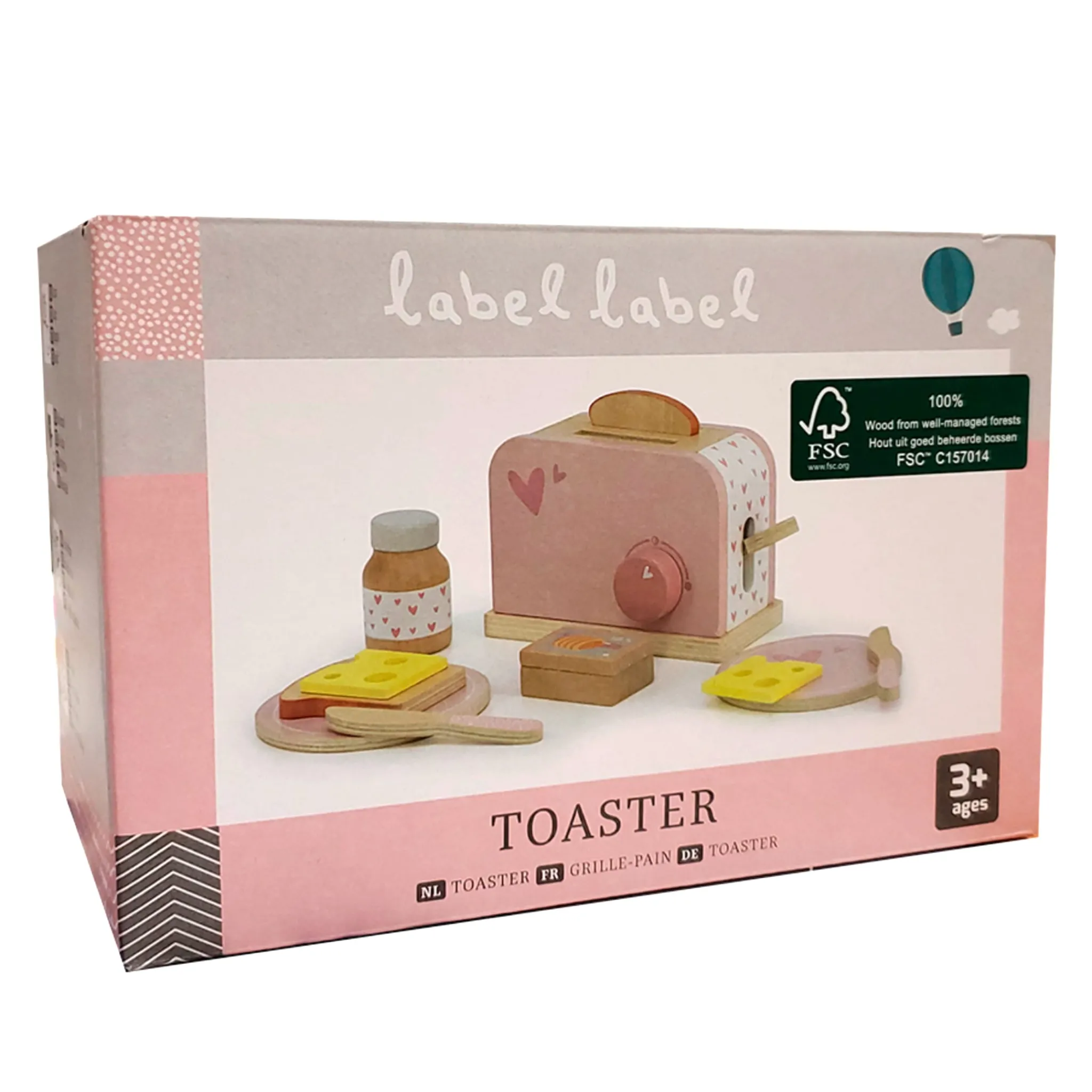 Kids Label Label Toaster - Pink