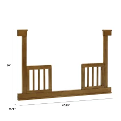 Million Dollar Baby Toddler Bed Conversion Kit - Natural Walnut