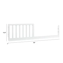 Million Dollar Baby Toddler Bed Conversion Kit - White Finish