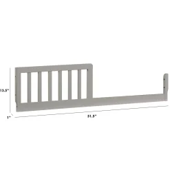 Million Dollar Baby Toddler Bed Conversion Kit - Grey Finish