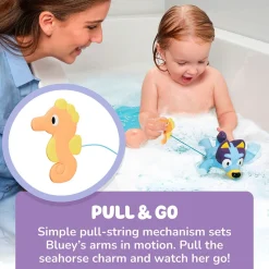 Lamaze Toomies Swimming Bluey Bath Toy with Seahorse