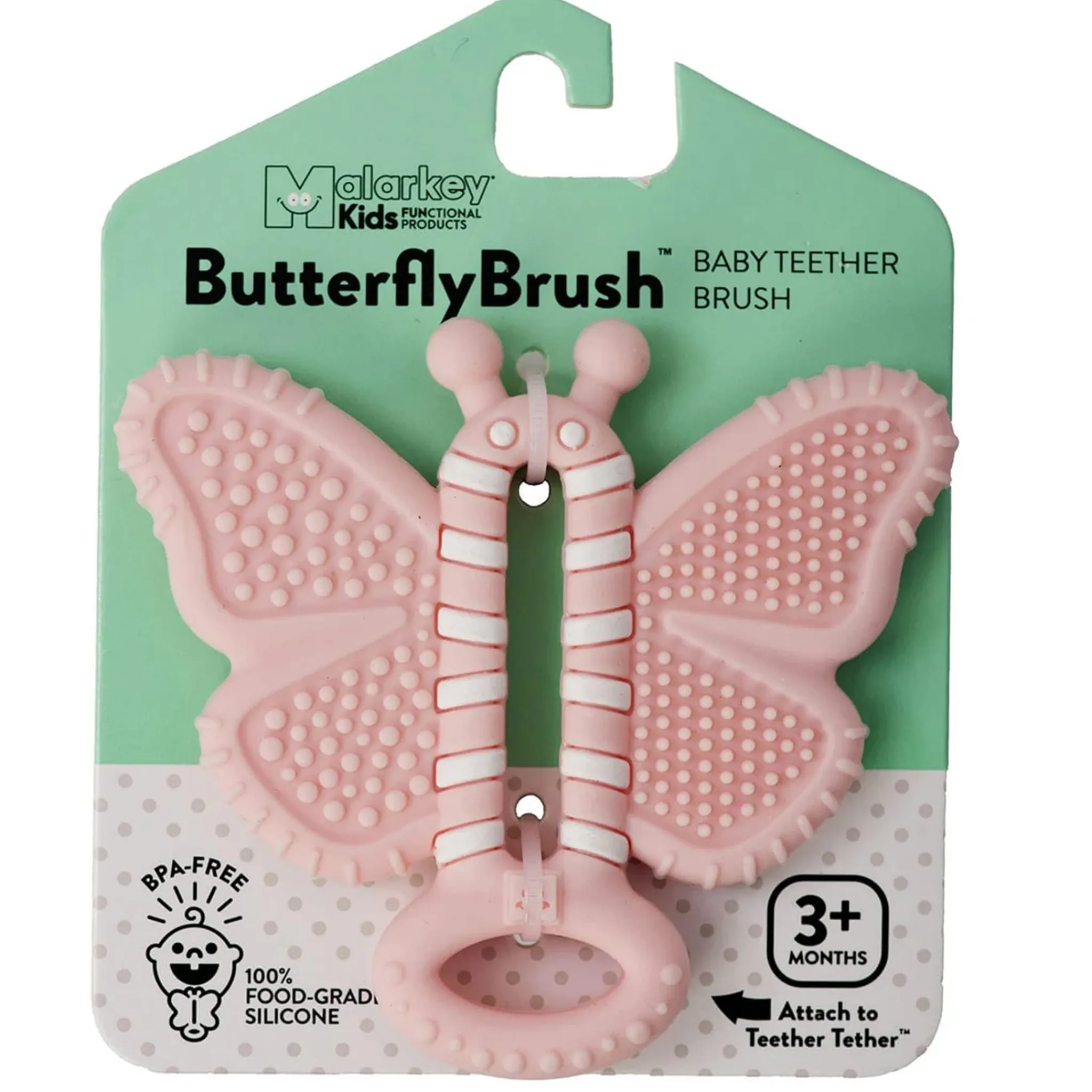 Munch Mitt Teething Toys>Toothbrush Teether - Butterfly