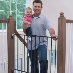 Safety 1st Gates & Safety>Top of Stairs Expanding Metal Gate - Black