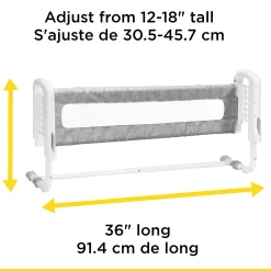 Safety 1st Top-of-Mattress Bed Rail - Grey