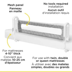 Safety 1st Top-of-Mattress Bed Rail - Grey