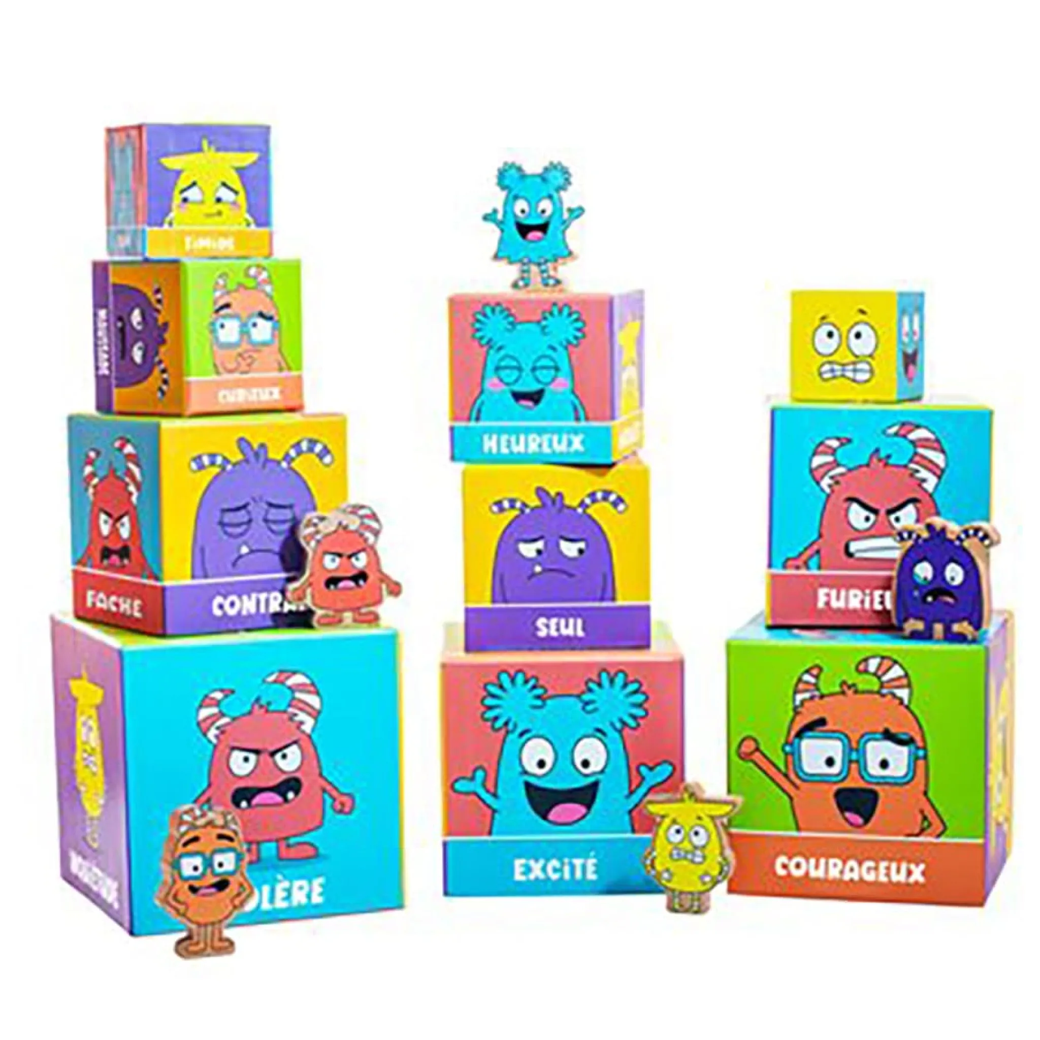 Kids FDMT Educational & Sensory>Tour d'Émotions Blocs Emboîtables et Empilables