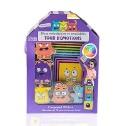 Kids FDMT Educational & Sensory>Tour d'Émotions Blocs Emboîtables et Empilables