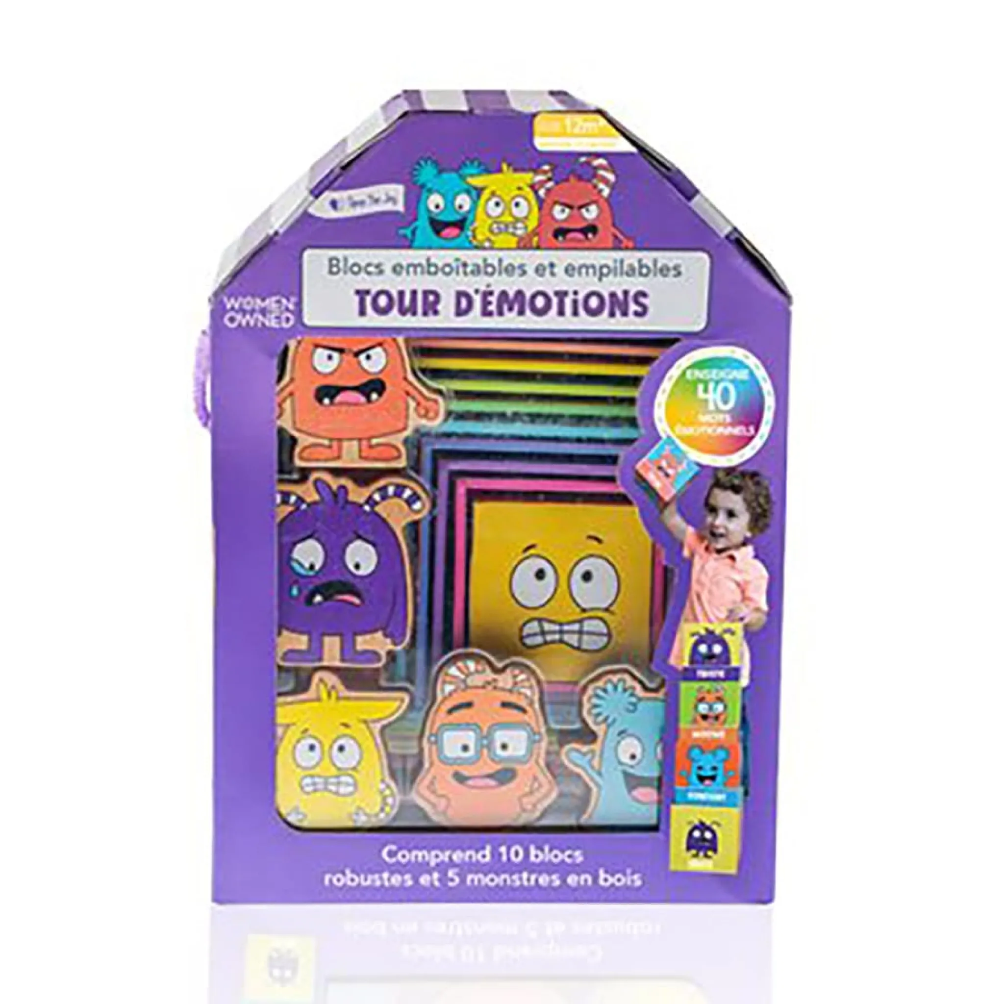 Kids FDMT Educational & Sensory>Tour d'Émotions Blocs Emboîtables et Empilables