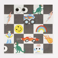 Meri Meri Party Supplies>Toybox Icon Large Napkin (8)