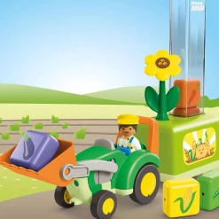 Kids Playmobil Assembly & Construction>Tractor With Load And Drop Planter