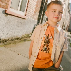 Kids/BOY Deux par Deux Trail Safari Shirt 3-6