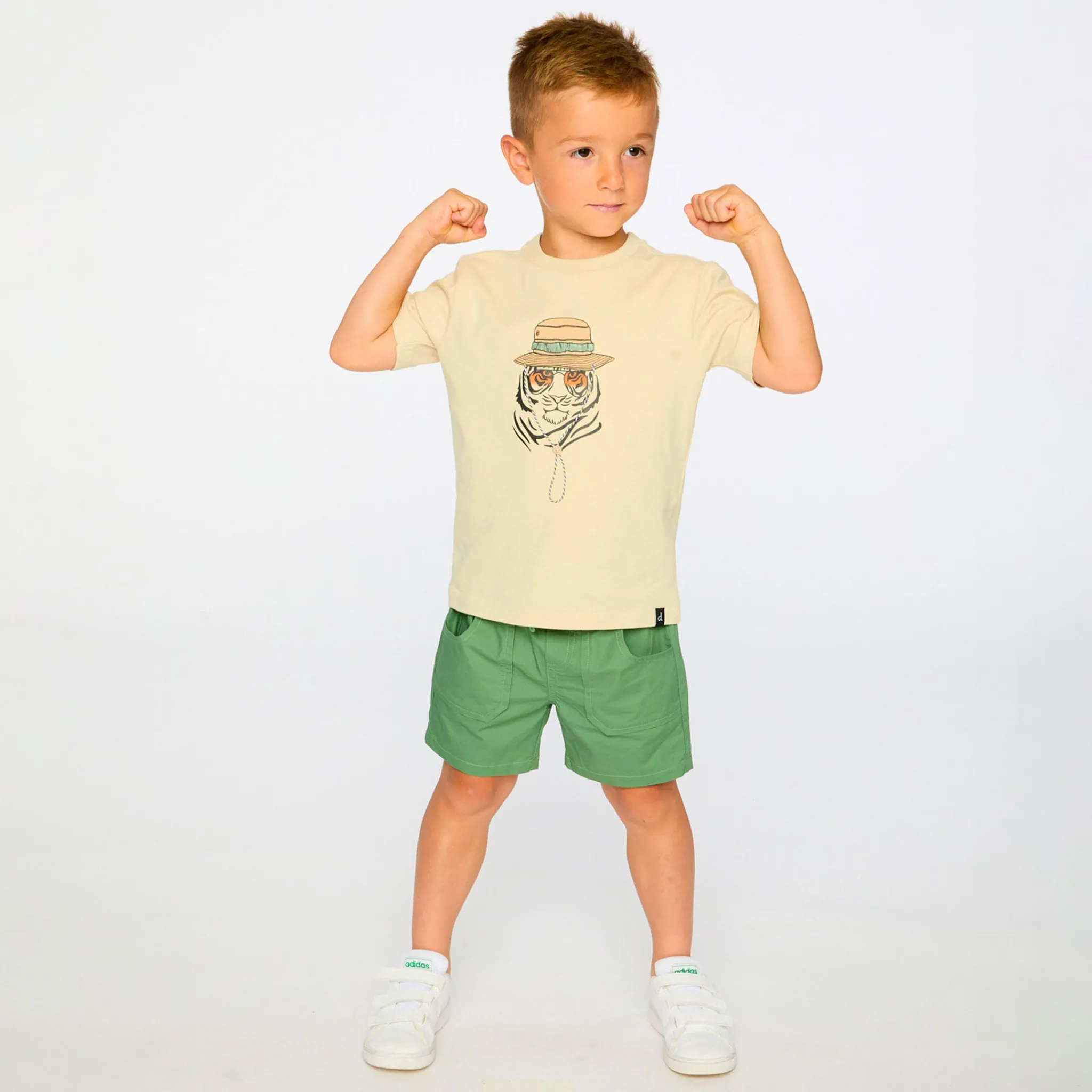 Kids/BOY Deux par Deux Trail Tiger T-shirt 3-6