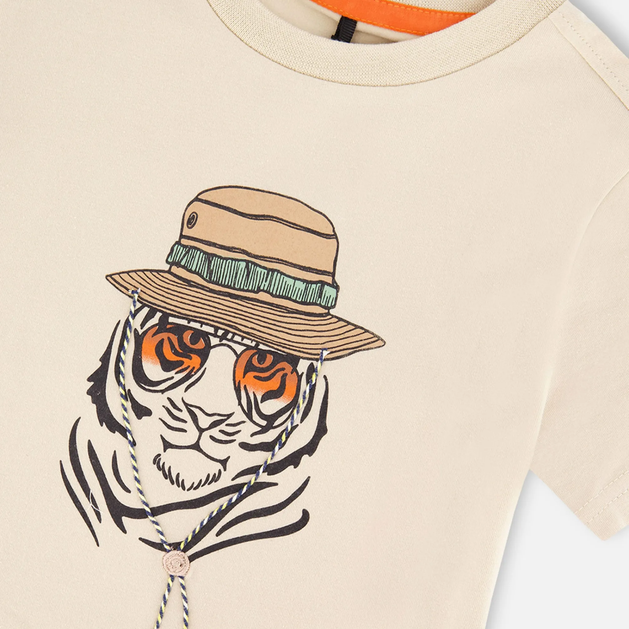 Kids/BOY Deux par Deux Trail Tiger T-shirt 3-6