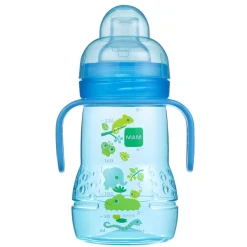 Kids Mam Baby Trainer+ Baby 9oz Bottle and Cup - Blue