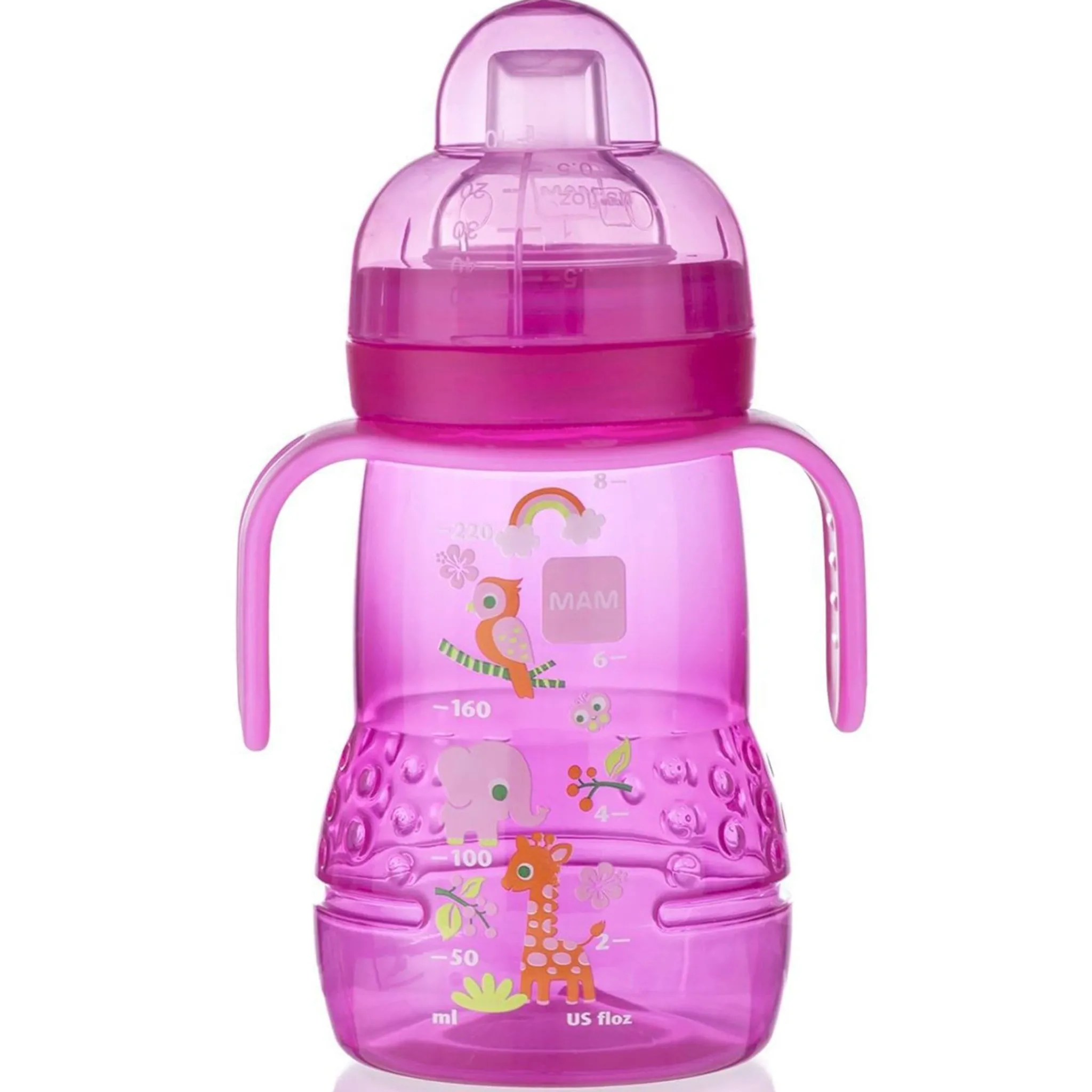 Kids Mam Baby Trainer+ Baby 9oz Bottle and Cup - Pink