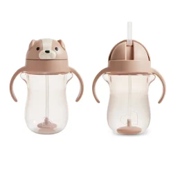 Kids Munchkin Breastfeeding|Tableware>Trainer Cup Straw 10oz -Bear