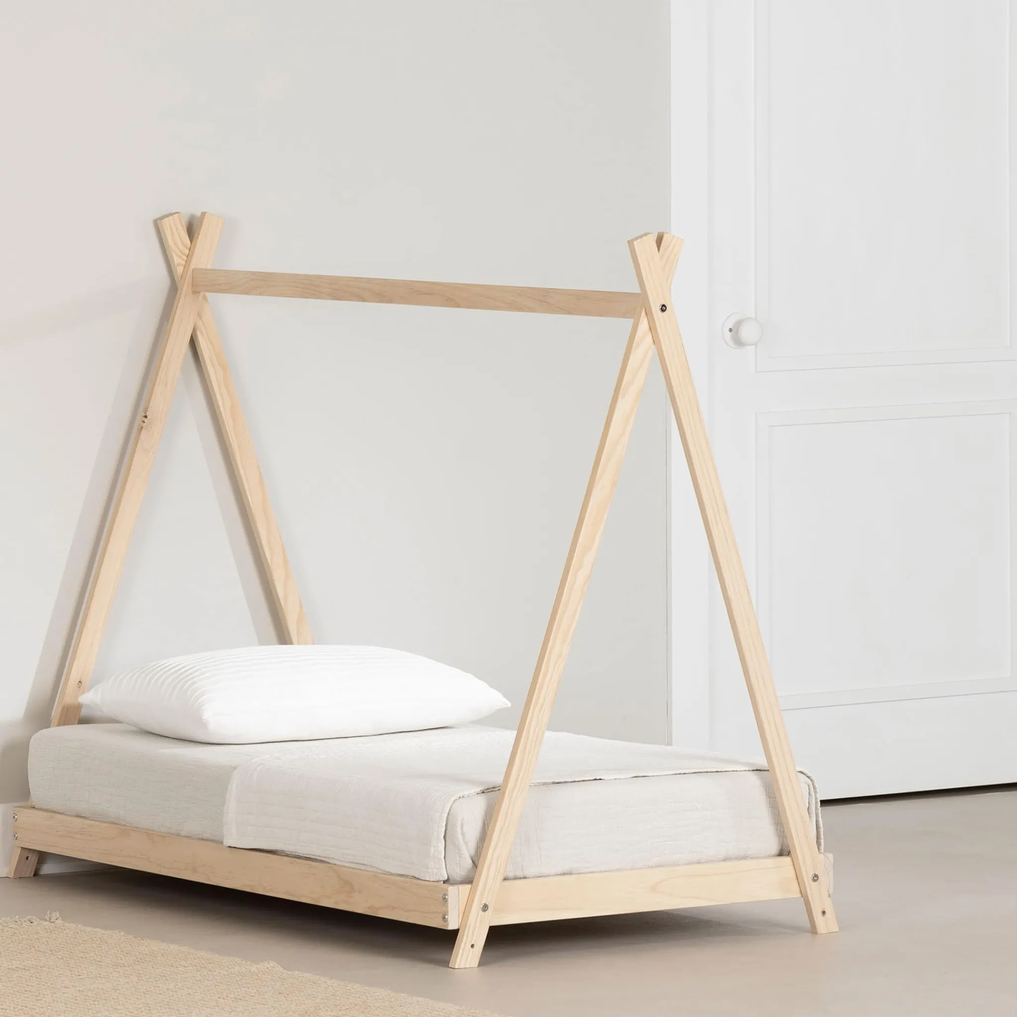 South Shore Transition Bed - Sweedi Natural Wood