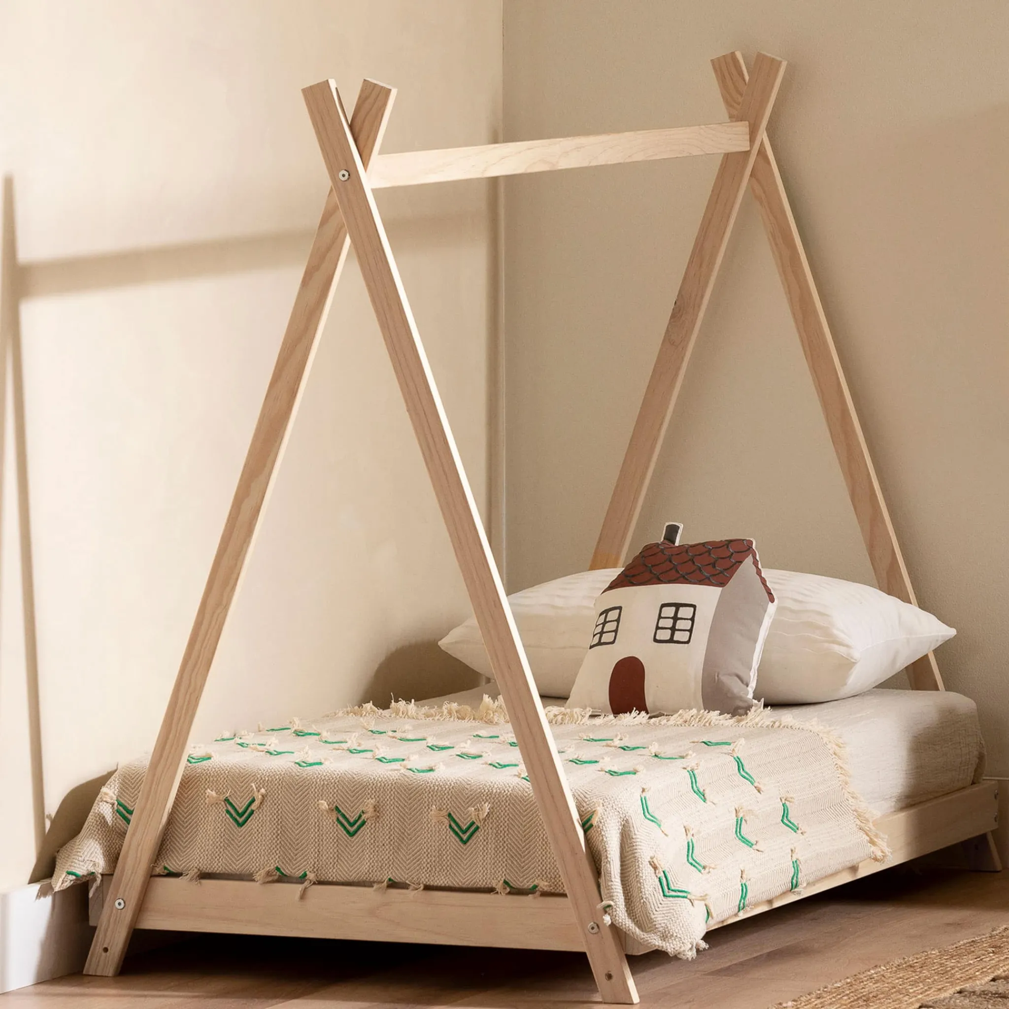 South Shore Transition Bed - Sweedi Natural Wood