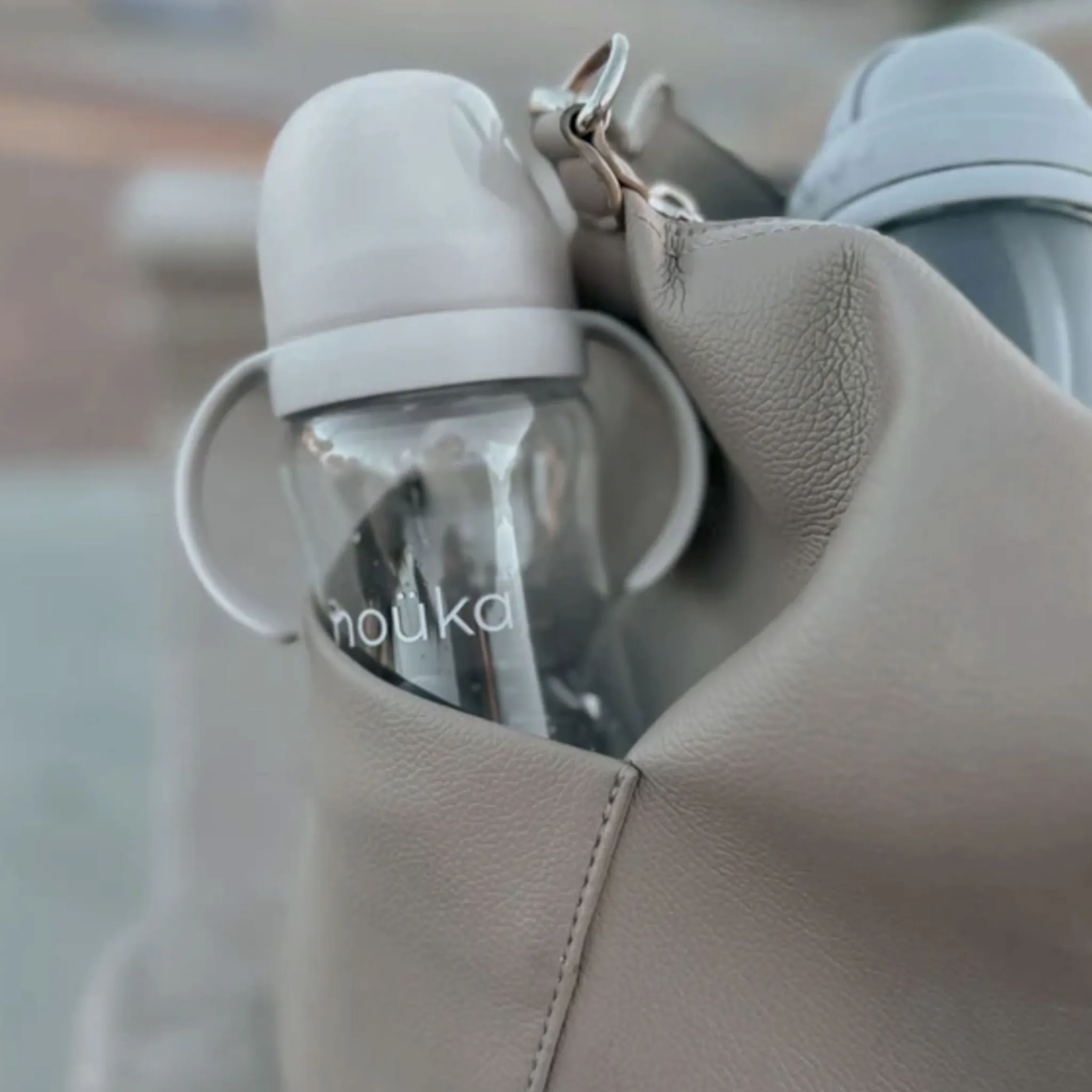 Kids Nouka Breastfeeding|Tableware>Transitional Sippy/Weighted Straw Cup - Soft Blush