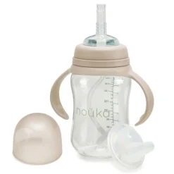 Kids Nouka Transitional Sippy/Weighted Straw Cup - Soft Sand