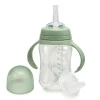 Kids Nouka Transitional Sippy/Weighted Straw Cup - Moss