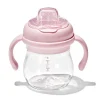 Kids Oxo Tot Tableware|Plates & Placemats>Transitions Soft Spout Sippy Cup With Removable Handles 6oz - Blossom