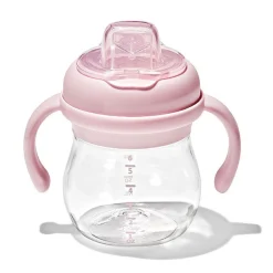 Kids Oxo Tot Tableware|Plates & Placemats>Transitions Soft Spout Sippy Cup With Removable Handles 6oz - Blossom