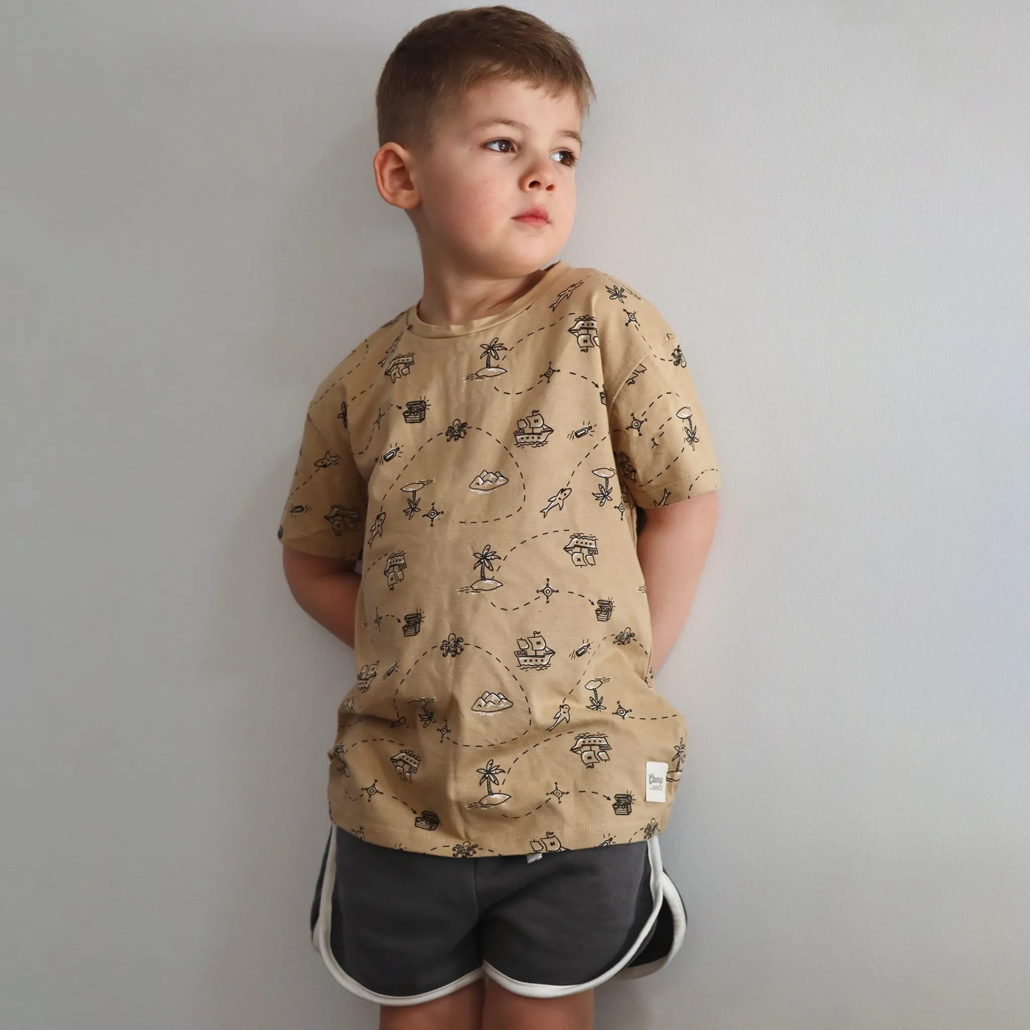 Kids/BOY Camp by Birdz Treasure Hunt T-shirt 2-8y