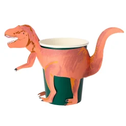 Meri Meri Party Supplies>T-Rex Party Cups (8)