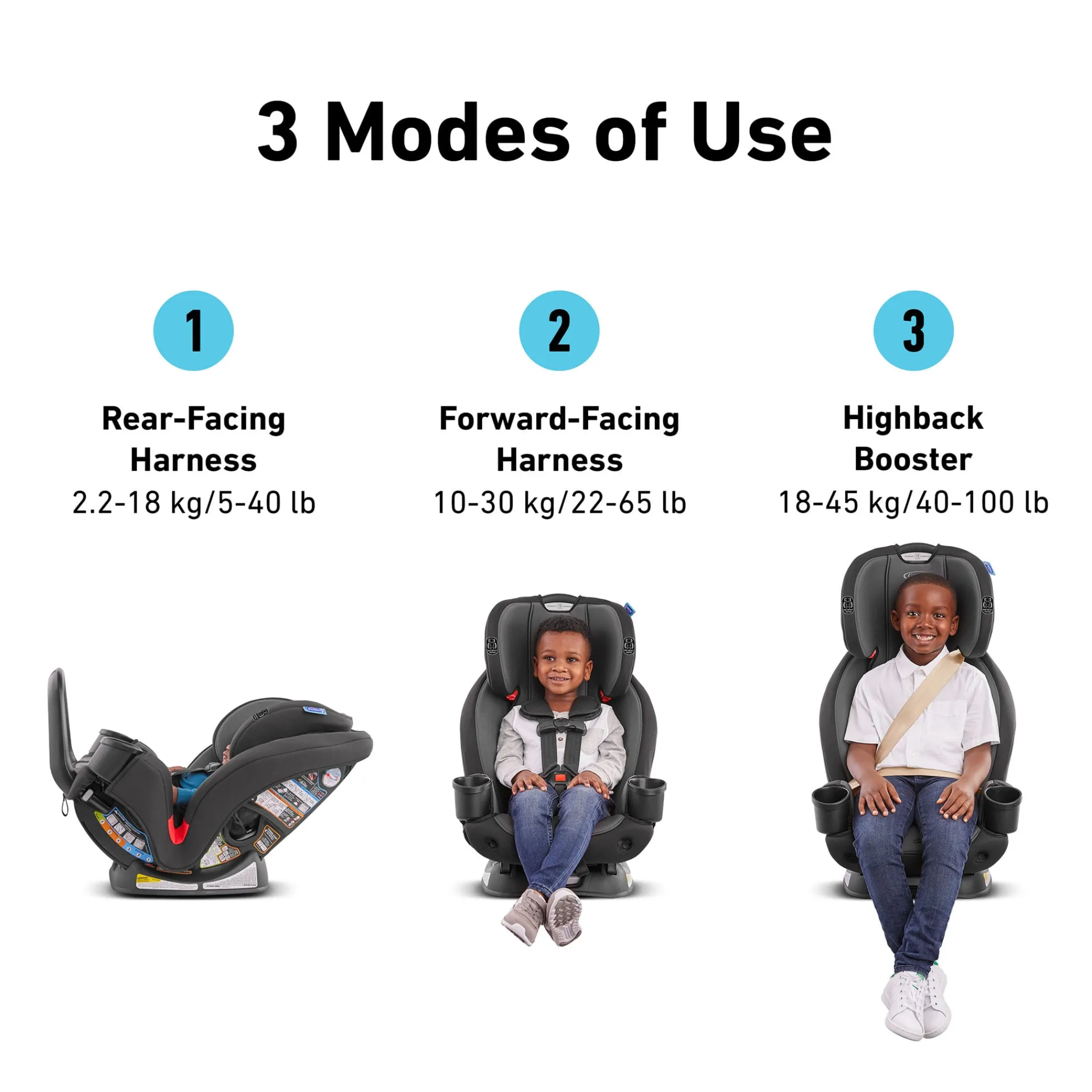Kids Graco TrioGrow Snuglock 3-In-1 Car Seat - Prescott