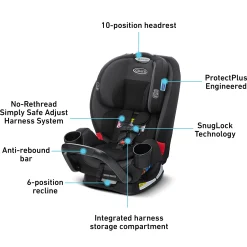 Kids Graco TrioGrow Snuglock 3-In-1 Car Seat - Prescott