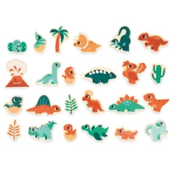 Kids Janod Tropical Dino Magnets Set 24 Pieces