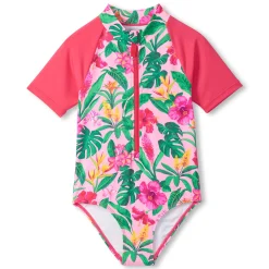 Kids Hatley Swimsuits>Tropical Flowers Swimsuit 3-8