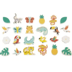 Kids Janod Diy & Activities>Tropical Magnet Set 24 Pieces