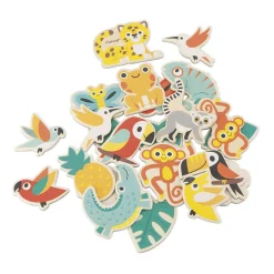 Kids Janod Diy & Activities>Tropical Magnet Set 24 Pieces