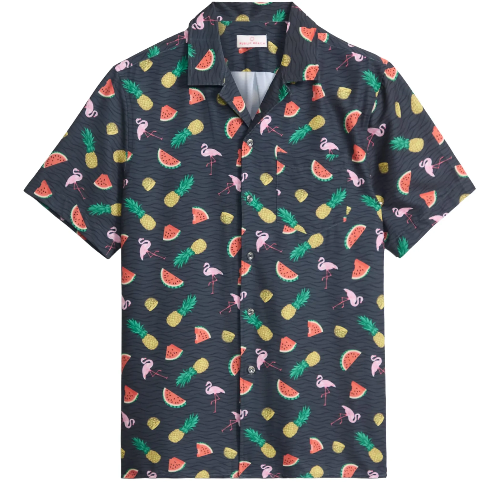 Kids/BOY Public Beach Tops>Tropical Printed Shirt 8-16y