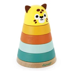 Janod Developmental Toys|Balls & Stacking Toys>Tropik - Stack-Your-Own Jaguar