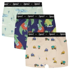 Kids/BOY Deux par Deux Trucks Boxers (3) 2-12