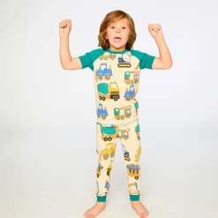 Kids/BOY Deux par Deux Trucks Pajama Set 2-6