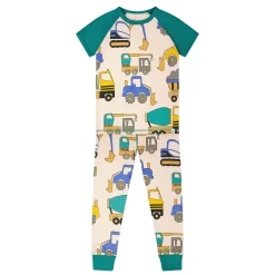 Kids/BOY Deux par Deux Pajamas & Bathrobes>Trucks Pajama Set 7-12