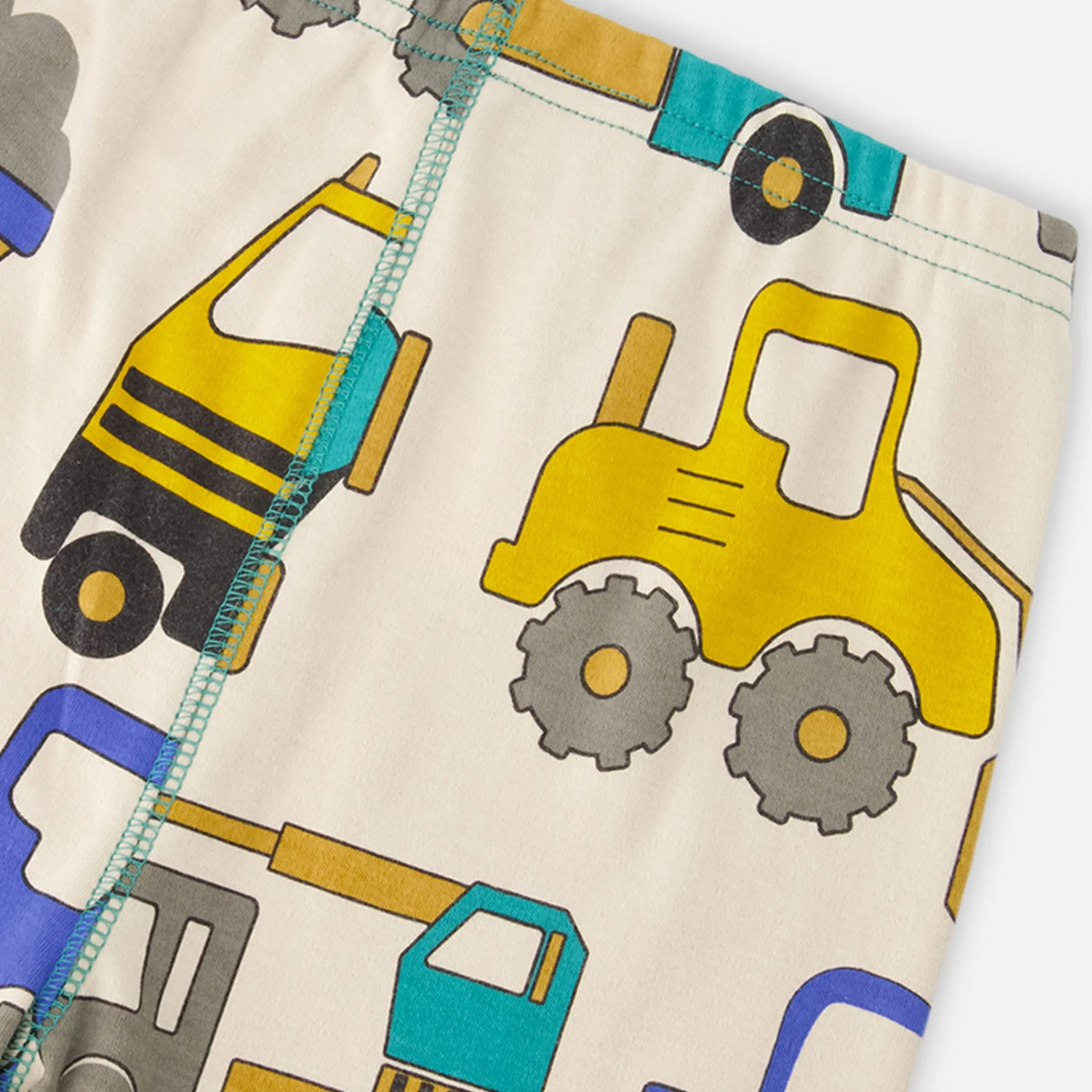 Kids/BOY Deux par Deux Pajamas & Bathrobes>Trucks Pajama Set 7-12