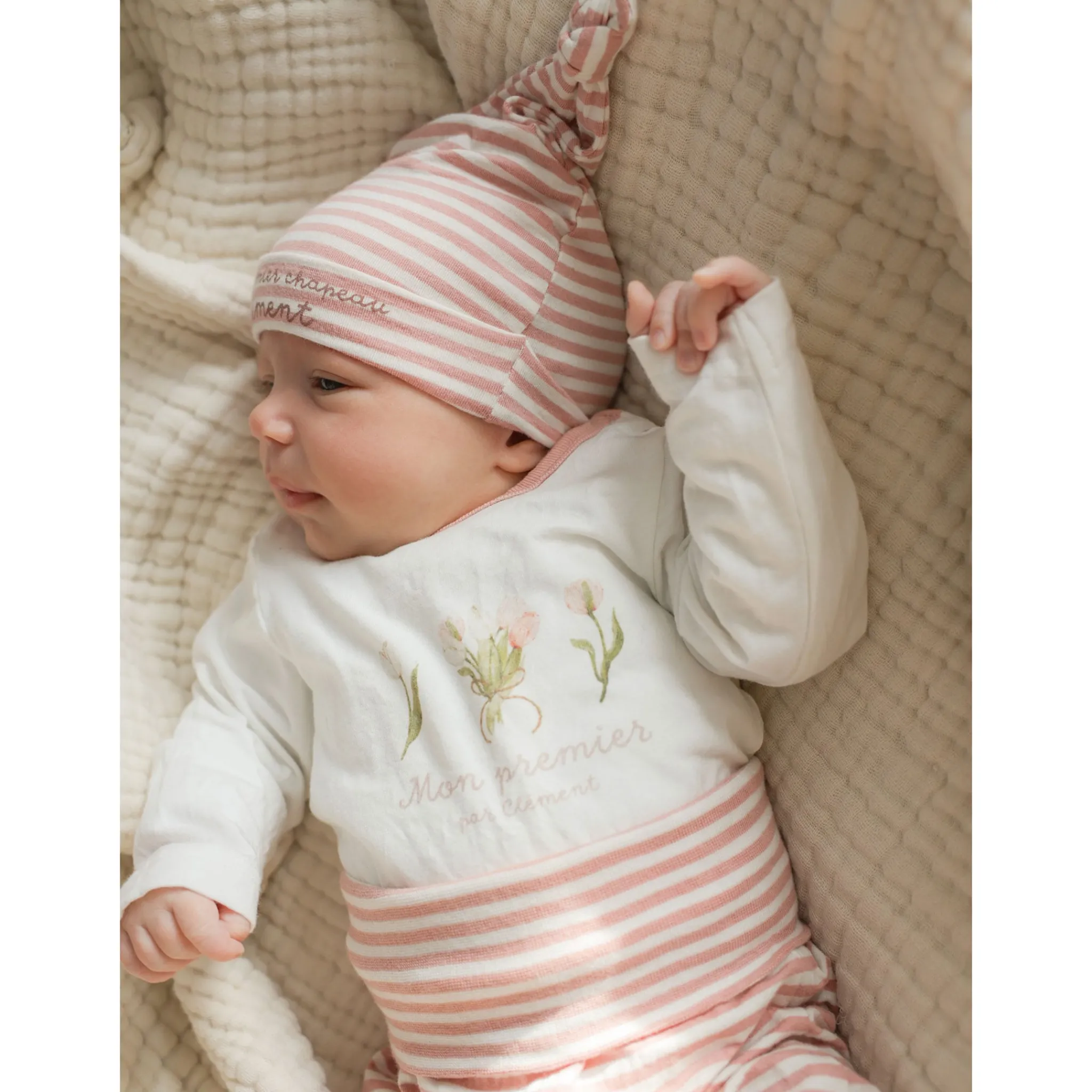 Mon Premier Preemie Clothing|Bodysuits>Tulips My First Bodysuit Premature-18m