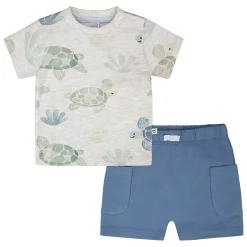 BOY Deux par Deux Outfit Sets>Turtle 2pces Set 3-24m