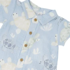 BOY Deux par Deux Turtle Romper 3-24m