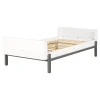 South Shore Twin, Full & Queen Beds>Twin Bed - Bebble Soft Gray and White