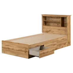 South Shore Twin, Full & Queen Beds>Twin Bed and Headboard Set - Tassio Nordik Oak
